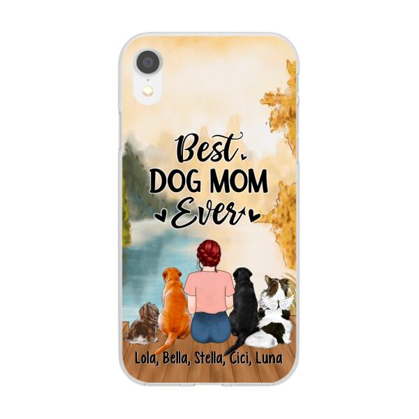 Best Dog Mom Ever - Personalized Gifts Custom Dog Phone Case for Dog Mom, Dog Lovers