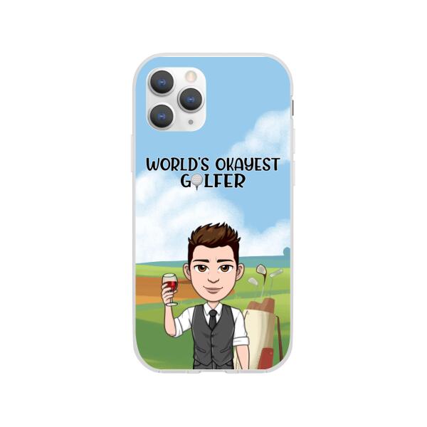 Personalized Phone Case, Cool Golf Player, Gifts For Golf Lovers