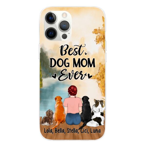 Best Dog Mom Ever - Personalized Gifts Custom Dog Phone Case for Dog Mom, Dog Lovers