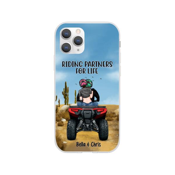 Personalized Phone Case, All-Terrain Vehicle Riding Partners, Gift for ATV Quad Bike Couples