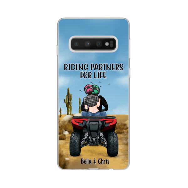 Personalized Phone Case, All-Terrain Vehicle Riding Partners, Gift for ATV Quad Bike Couples