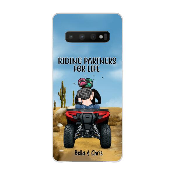 Personalized Phone Case, All-Terrain Vehicle Riding Partners, Gift for ATV Quad Bike Couples