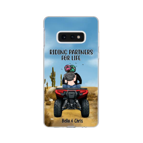 Personalized Phone Case, All-Terrain Vehicle Riding Partners, Gift for ATV Quad Bike Couples