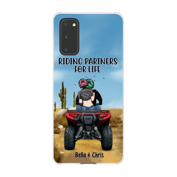 Personalized Phone Case, All-Terrain Vehicle Riding Partners, Gift for ATV Quad Bike Couples