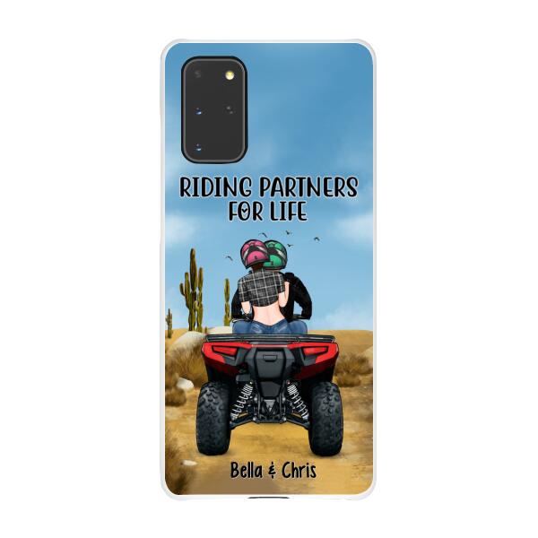 Personalized Phone Case, All-Terrain Vehicle Riding Partners, Gift for ATV Quad Bike Couples