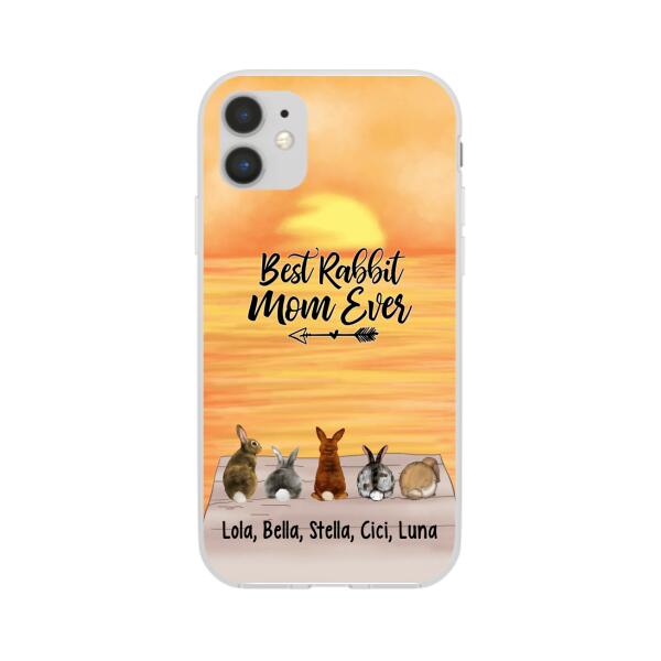 Up To 5 Rabbits Life is Better with Rabbit - Personalized Phone Case For Rabbit Lovers