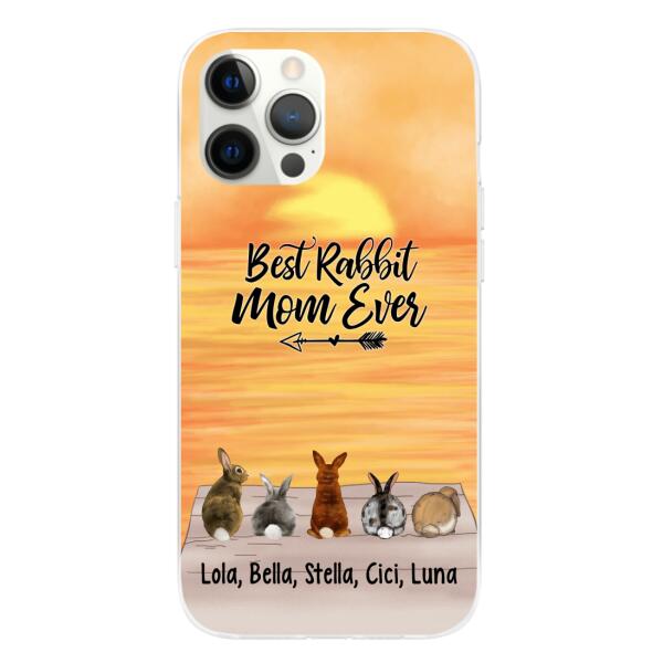 Up To 5 Rabbits Life is Better with Rabbit - Personalized Phone Case For Rabbit Lovers