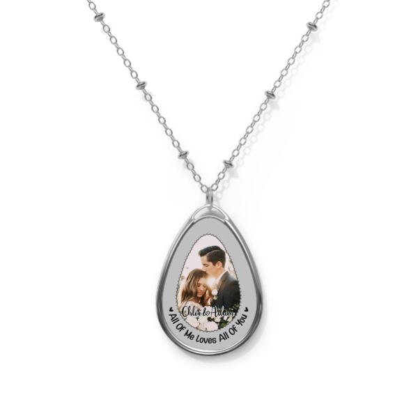 All Of Me Loves All Of You - Custom Necklace Photo Upload, For Couples, For Her, For Him