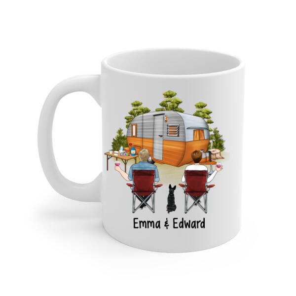 To My Husband - Personalized Gifts Custom Camping Mug For Her For Him For Her, Camping Lovers, Dog Lovers