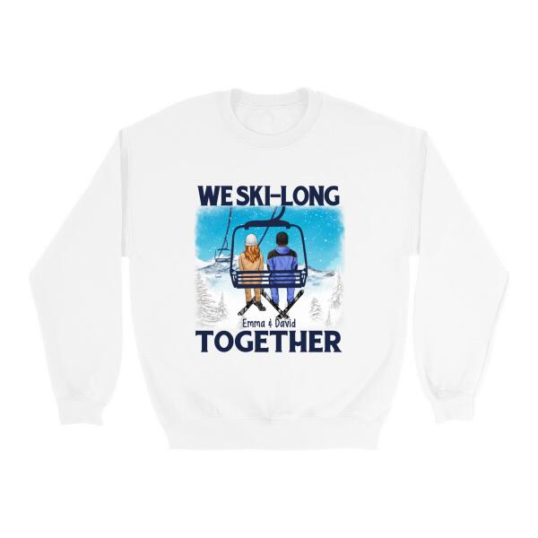 Couple On Ski Lift - Personalized Shirt For Him, For Her, Skiing