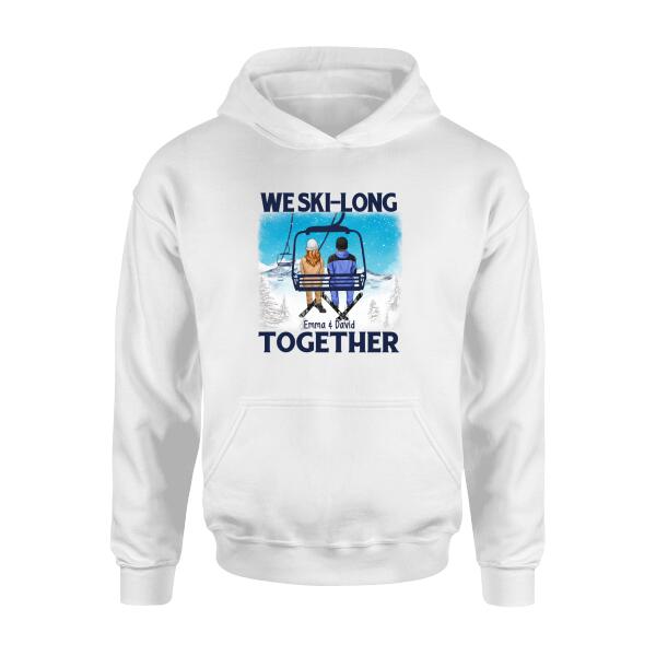 Couple On Ski Lift - Personalized Shirt For Him, For Her, Skiing