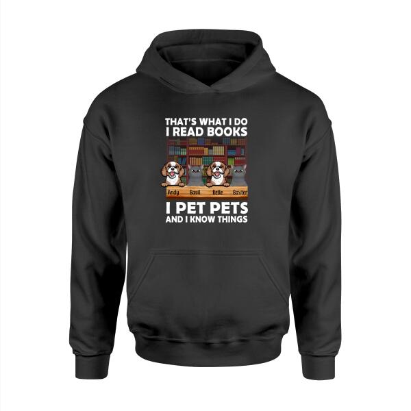 That'S What I Do I Read Books - Personalized Gifts Custom Pets Lovers Shirt For Dog Dad, Pets Lovers