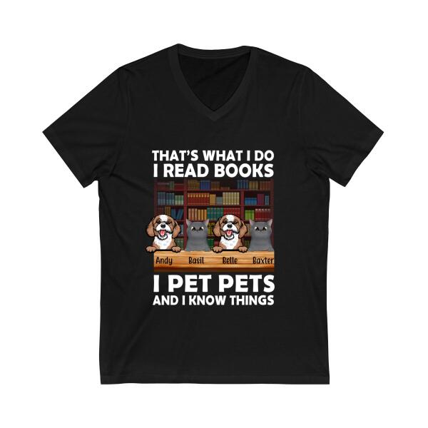 That'S What I Do I Read Books - Personalized Gifts Custom Pets Lovers Shirt For Dog Dad, Pets Lovers