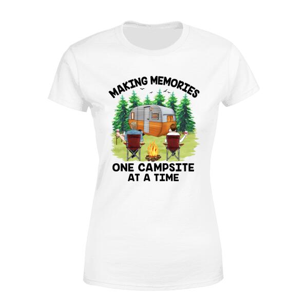 Making Memories One Campsite At A Time - Personalized Shirt For Couples, Him, Her, Camping