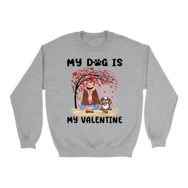 My Cat Is My Valentine - Valentine's Personalized Gifts Custom Shirt for Dog Mom