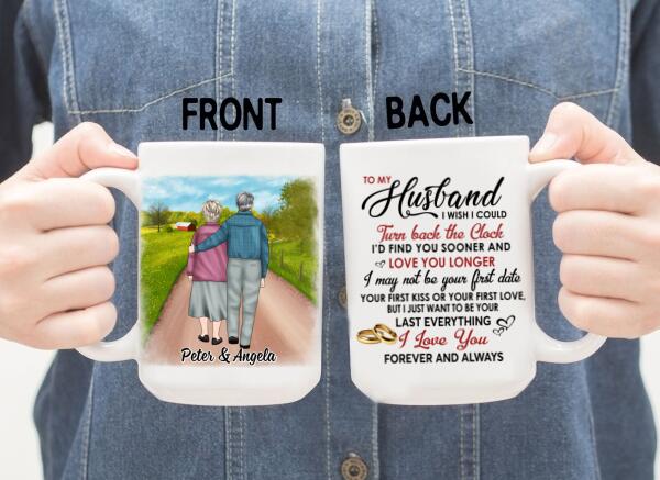 Anniversary Personalized Gifts Custom Mug for Couples - To My Husband