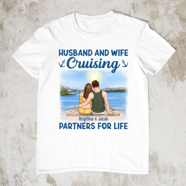 Husband and Wife Personalized Gifts - Custom Cruise Lovers Shirt for Couples, Cruise Lovers