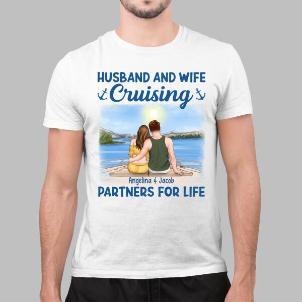 Husband and Wife Personalized Gifts - Custom Cruise Lovers Shirt for Couples, Cruise Lovers