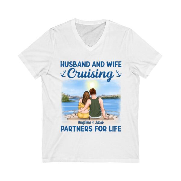 Husband and Wife Personalized Gifts - Custom Cruise Lovers Shirt for Couples, Cruise Lovers