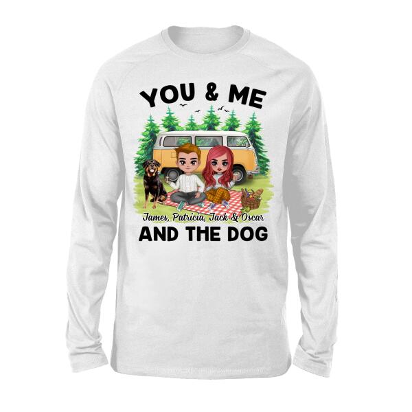 You, Me And The Dog - Personalized Shirt For Couples, For Him, For Her, Camping Lovers