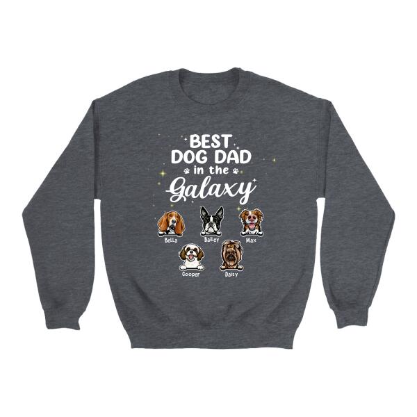 Best Dog Dad In The Galaxy - Personalized Gifts Custom Dog Lovers Shirt For Dog Dad, Dog Lovers