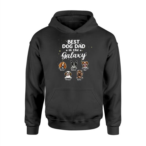 Best Dog Dad In The Galaxy - Personalized Gifts Custom Dog Lovers Shirt For Dog Dad, Dog Lovers