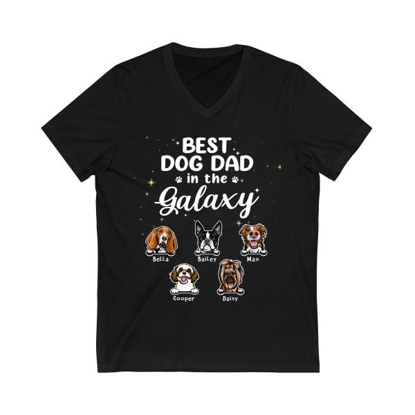 Best Dog Dad In The Galaxy - Personalized Gifts Custom Dog Lovers Shirt For Dog Dad, Dog Lovers