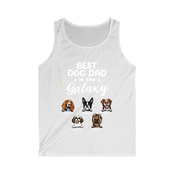 Best Dog Dad In The Galaxy - Personalized Gifts Custom Dog Lovers Shirt For Dog Dad, Dog Lovers