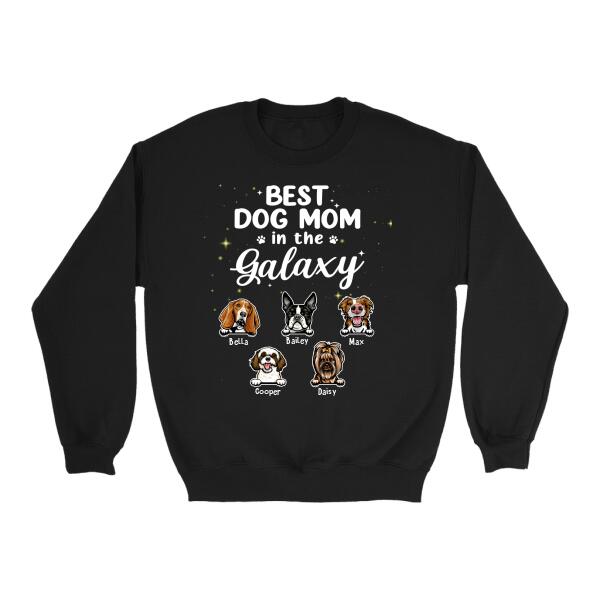 Best Dog Mom in the Galaxy - Personalized Gifts for Custom Dog Shirt for Dog Mom, Dog Lovers