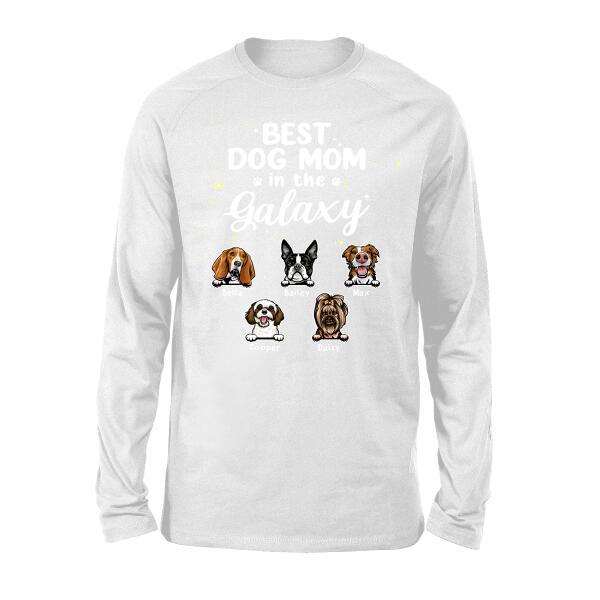 Best Dog Mom in the Galaxy - Personalized Gifts for Custom Dog Shirt for Dog Mom, Dog Lovers