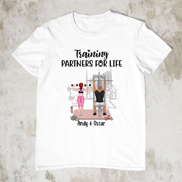 Training Partners For Life - Personalized Shirt For Couples, Friends, Fitness