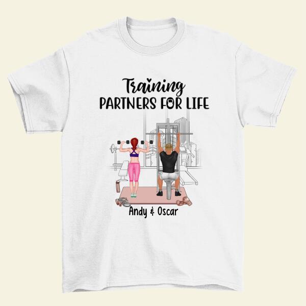 Training Partners For Life - Personalized Shirt For Couples, Friends, Fitness