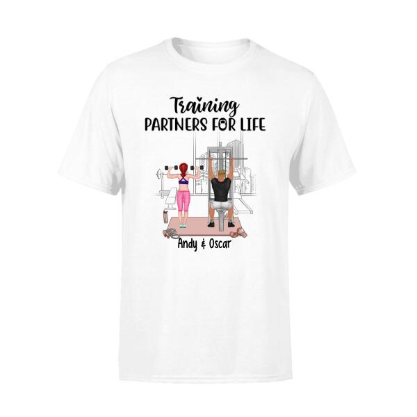 Training Partners For Life - Personalized Shirt For Couples, Friends, Fitness