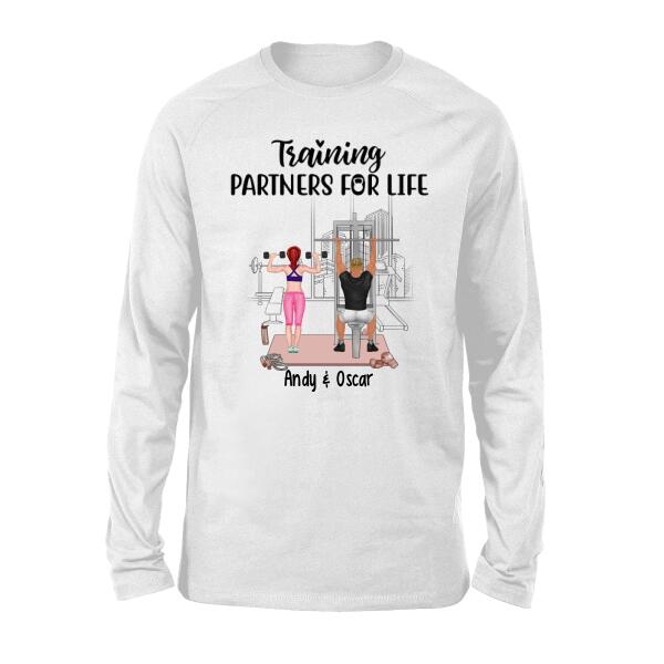 Training Partners For Life - Personalized Shirt For Couples, Friends, Fitness