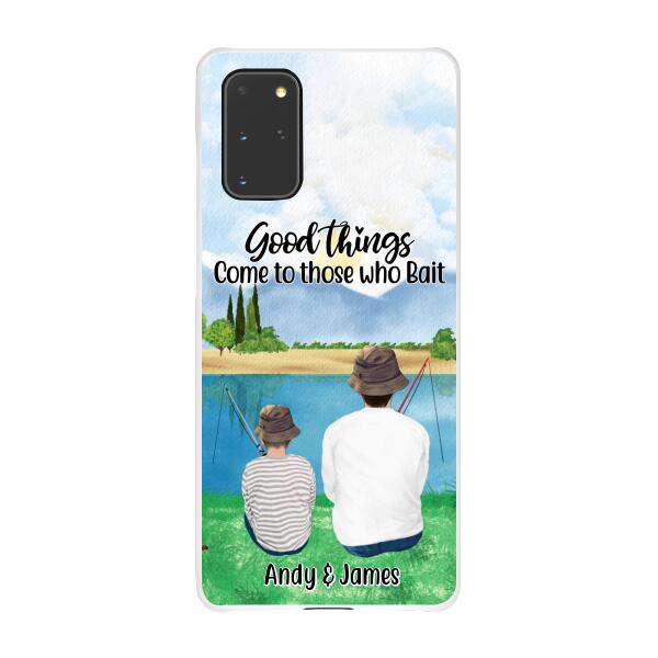 Good Things Come To Those Who Bait - Personalized Phone Case For Family, Kids, Fishing