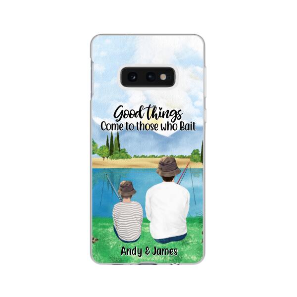 Good Things Come To Those Who Bait - Personalized Phone Case For Family, Kids, Fishing