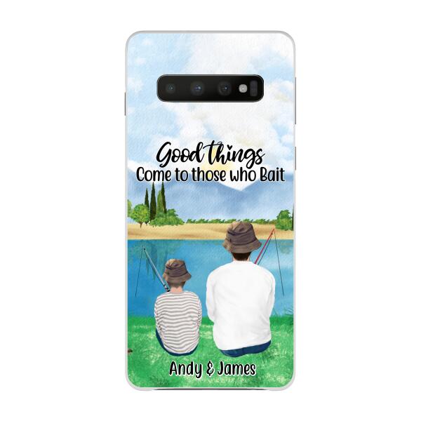 Good Things Come To Those Who Bait - Personalized Phone Case For Family, Kids, Fishing