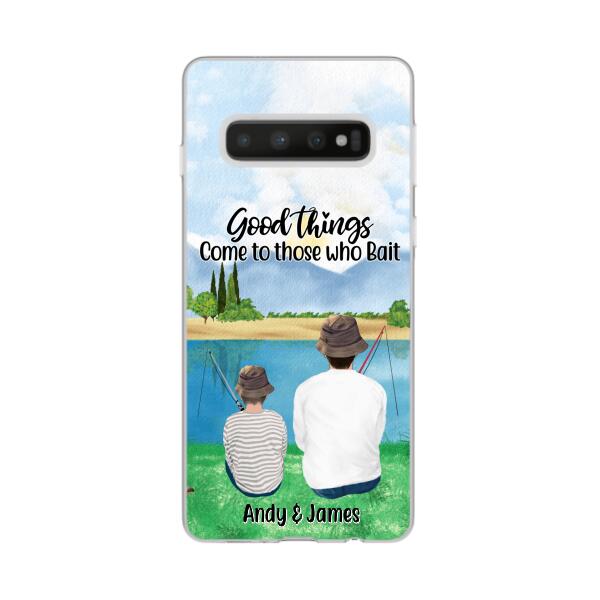 Good Things Come To Those Who Bait - Personalized Phone Case For Family, Kids, Fishing