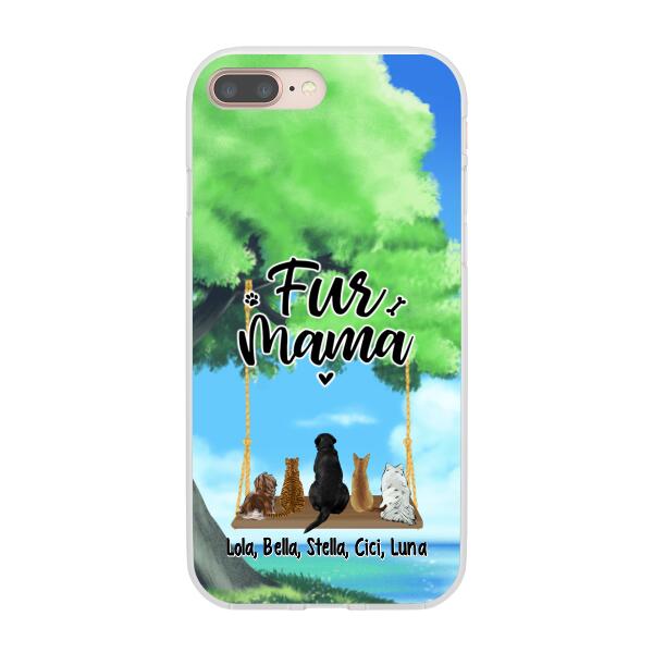 Pets On Swing - Personalized Phone Case For Her, Him, Dog Lovers, Cat Lovers, Rabbit Lovers