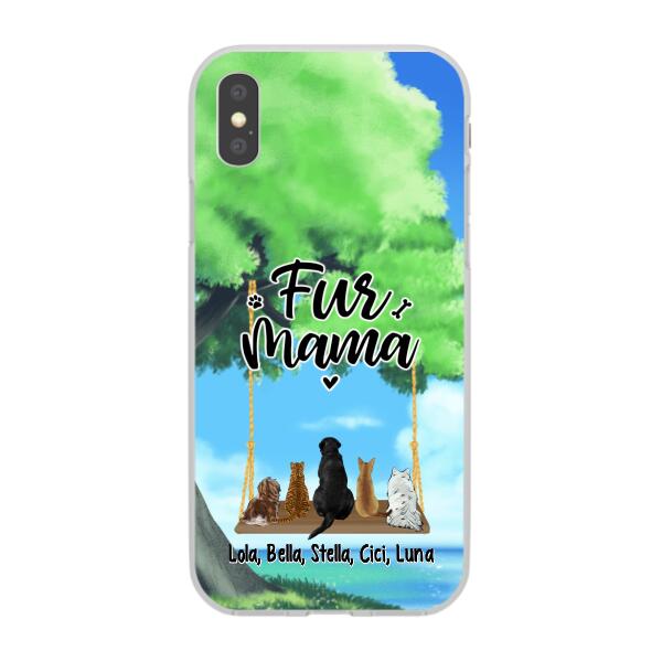 Pets On Swing - Personalized Phone Case For Her, Him, Dog Lovers, Cat Lovers, Rabbit Lovers