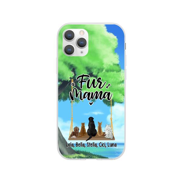 Pets On Swing - Personalized Phone Case For Her, Him, Dog Lovers, Cat Lovers, Rabbit Lovers