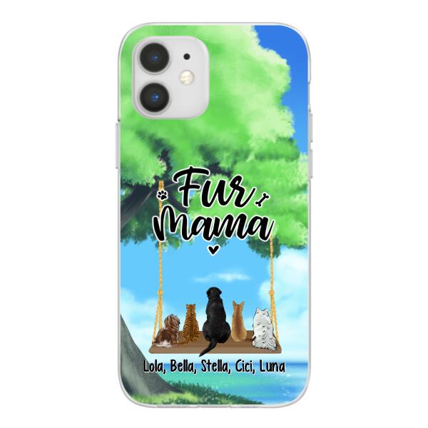 Pets On Swing - Personalized Phone Case For Her, Him, Dog Lovers, Cat Lovers, Rabbit Lovers