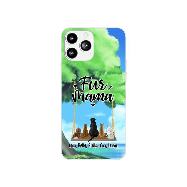 Pets On Swing - Personalized Phone Case For Her, Him, Dog Lovers, Cat Lovers, Rabbit Lovers