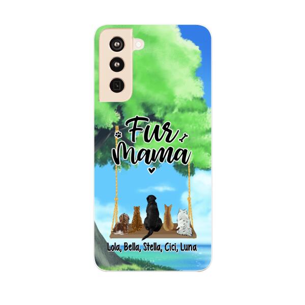 Pets On Swing - Personalized Phone Case For Her, Him, Dog Lovers, Cat Lovers, Rabbit Lovers