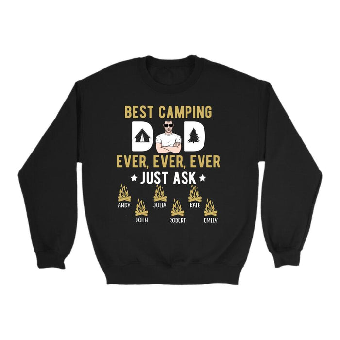 Best Camping Dad Ever - Personalized Gifts Custom Camping Shirt for Dad, Camping Lovers