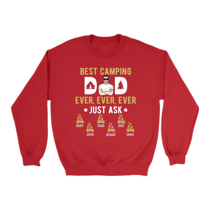 Best Camping Dad Ever - Personalized Gifts Custom Camping Shirt for Dad, Camping Lovers