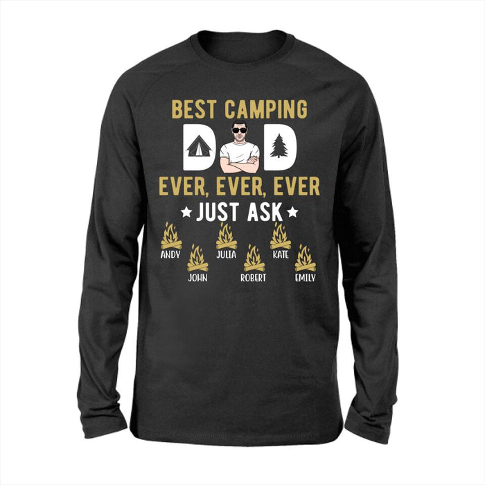 Best Camping Dad Ever - Personalized Gifts Custom Camping Shirt for Dad, Camping Lovers