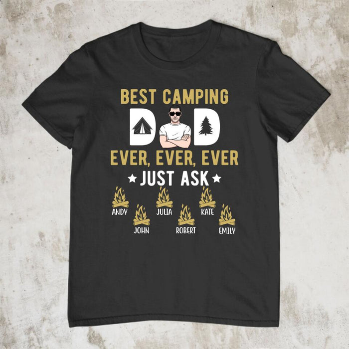 Best Camping Dad Ever - Personalized Gifts Custom Camping Shirt for Dad, Camping Lovers