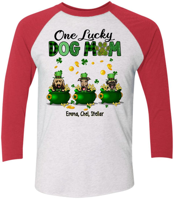 Lucky Dogs - Personalized Gifts Custom Dog Shirt for Dog Mom, Dog Lovers