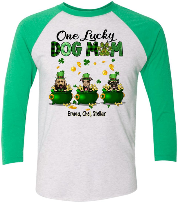 Lucky Dogs - Personalized Gifts Custom Dog Shirt for Dog Mom, Dog Lovers